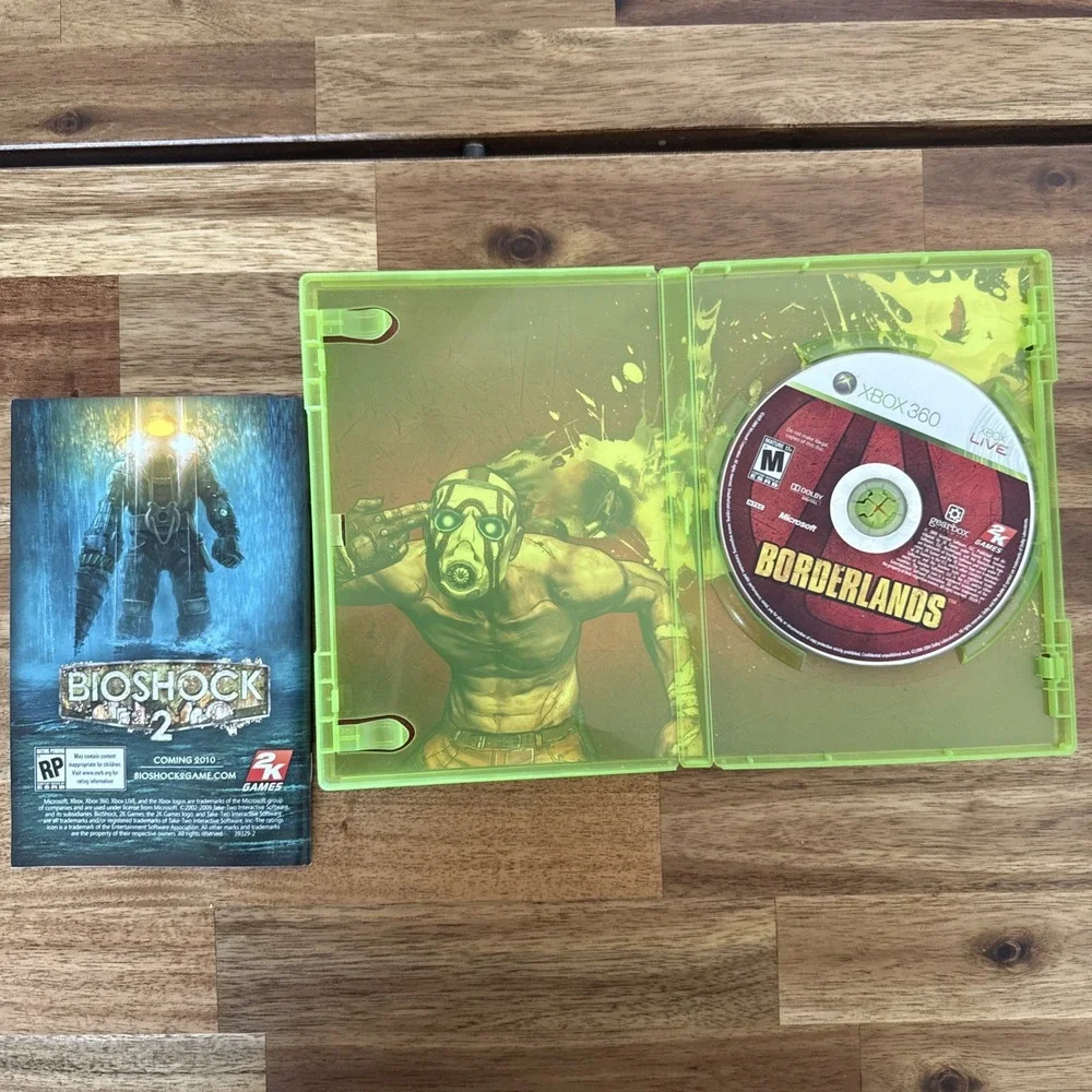 Borderlands CIB W/ Manual - Xbox 360 Gearbox Software 2K Games RPS Xbox Live
